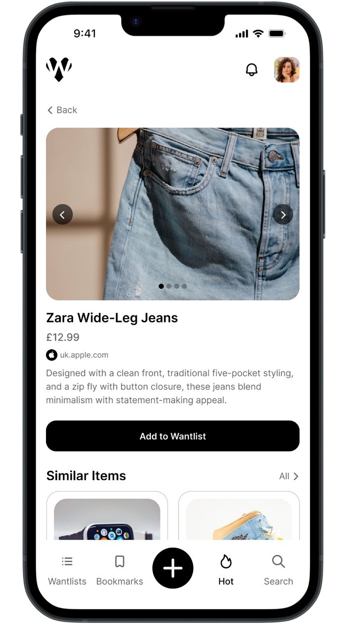 Wishlist App screenshot 2